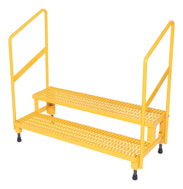 ADJ STEP STAND 2 STEP W/HANDRAIL 48 X 23 - Model ASP-48-HR